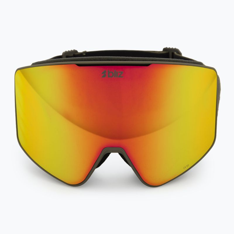 Skibrille Bliz G001 matte camo green/brown/red multi 2