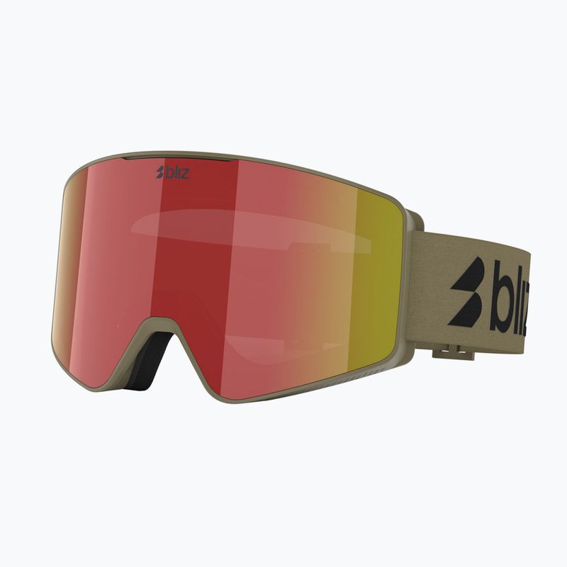 Skibrille Bliz G001 matte camo green/brown/red multi 6