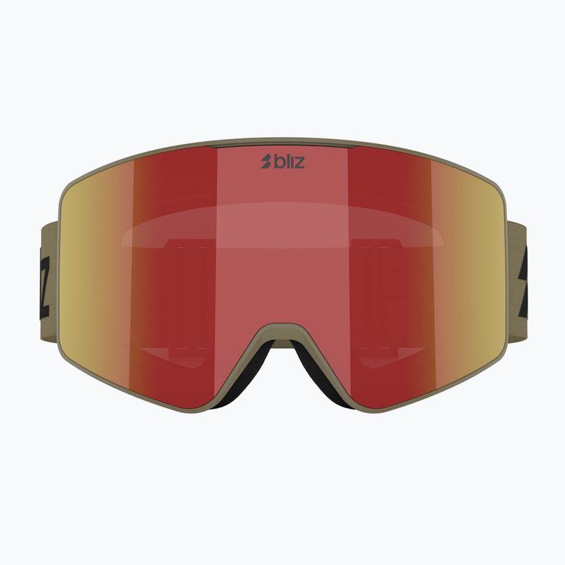 Skibrille Bliz G001 matte camo green/brown/red multi 7