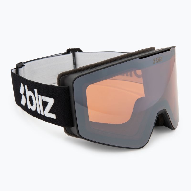 Skibrille Bliz G001 matte black/orange/silver mirror