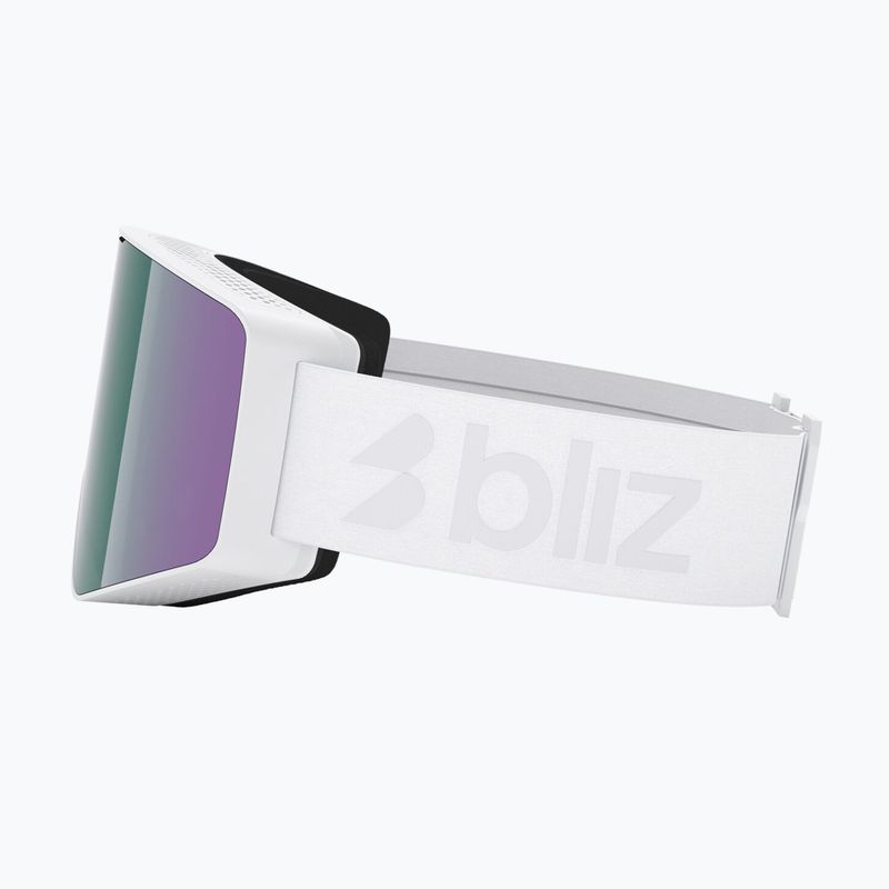 Skibrille Bliz G001S matte white/brown/green multi 9