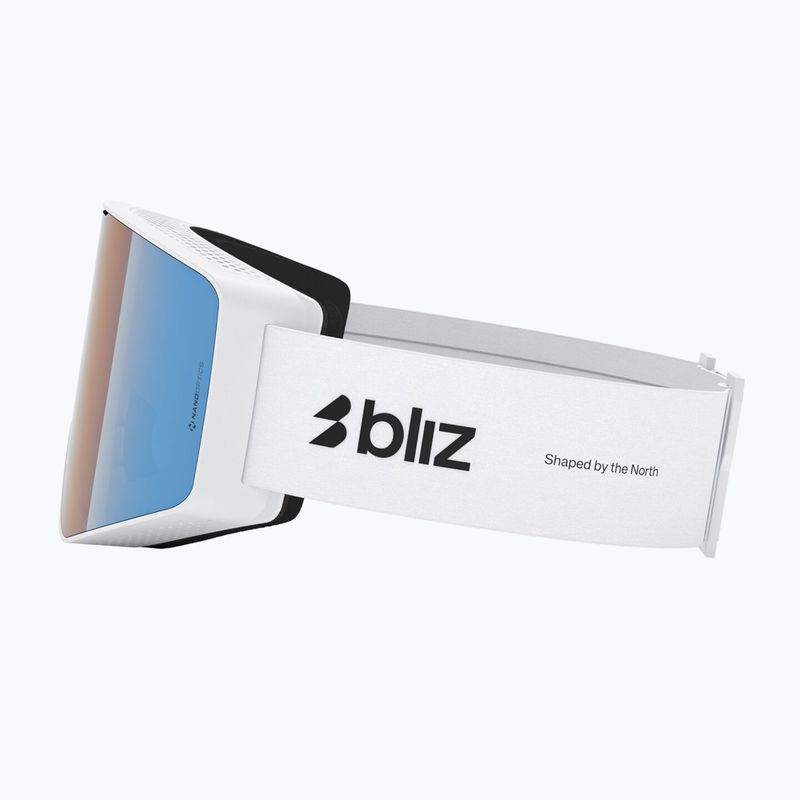 Skibrille Bliz G001 matte white/non orange/blue multi 4