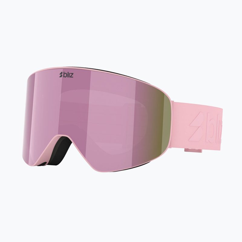 Skibrille Bliz Flow matte pink/brown/pink multi
