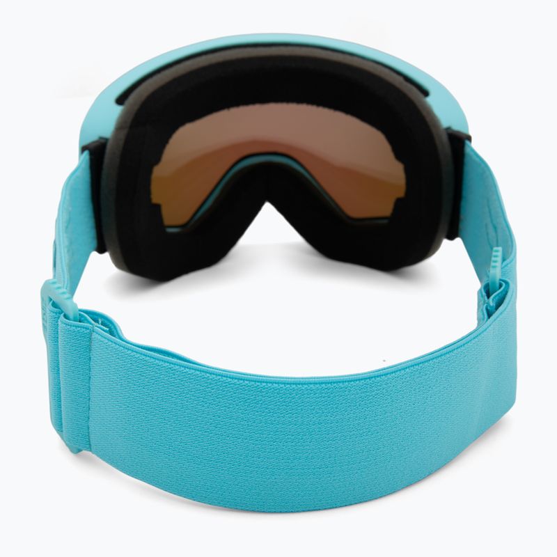 Skibrille Bliz Flow matte turquoise/brown/green multi 3