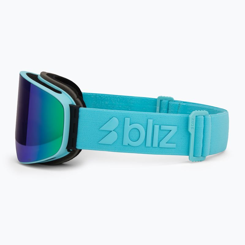 Skibrille Bliz Flow matte turquoise/brown/green multi 4