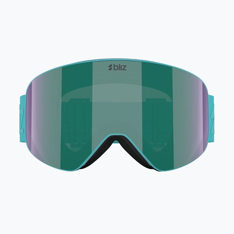 Skibrille Bliz Flow matte turquoise/brown/green multi 2