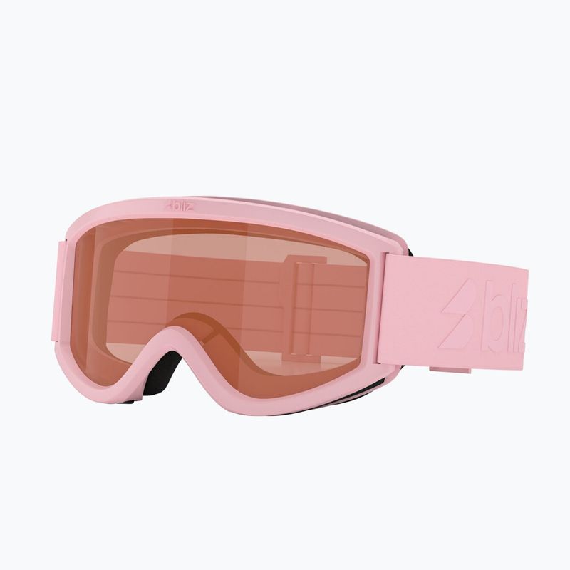 Skibrille Kinder Bliz Pixie Jr matte pink/orange