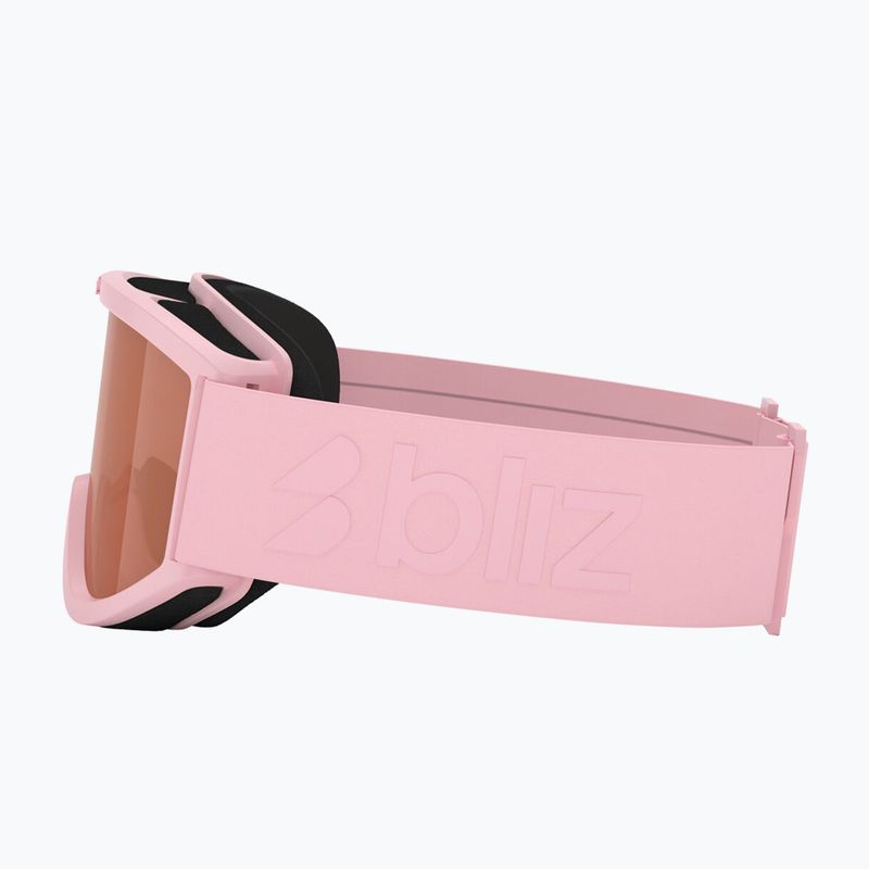 Skibrille Kinder Bliz Pixie Jr matte pink/orange 4