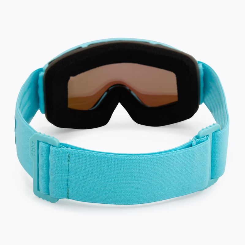 Skibrille Kinder Bliz Pixie Jr matte turquoise/brown/green multi 3