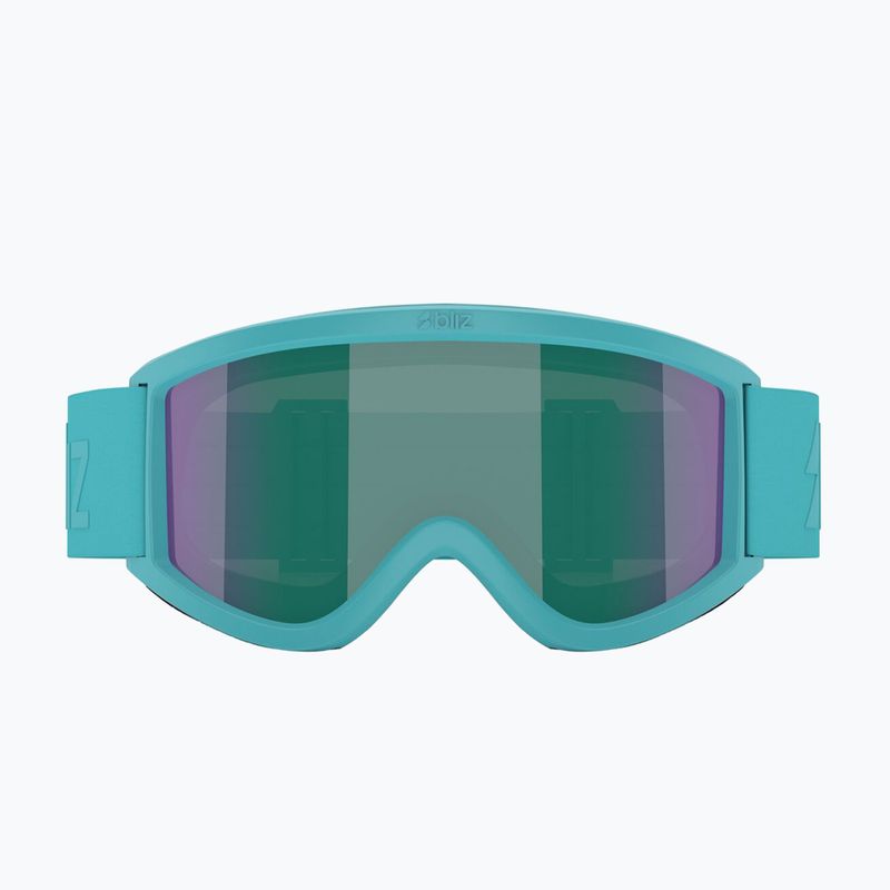 Skibrille Kinder Bliz Pixie Jr matte turquoise/brown/green multi 2