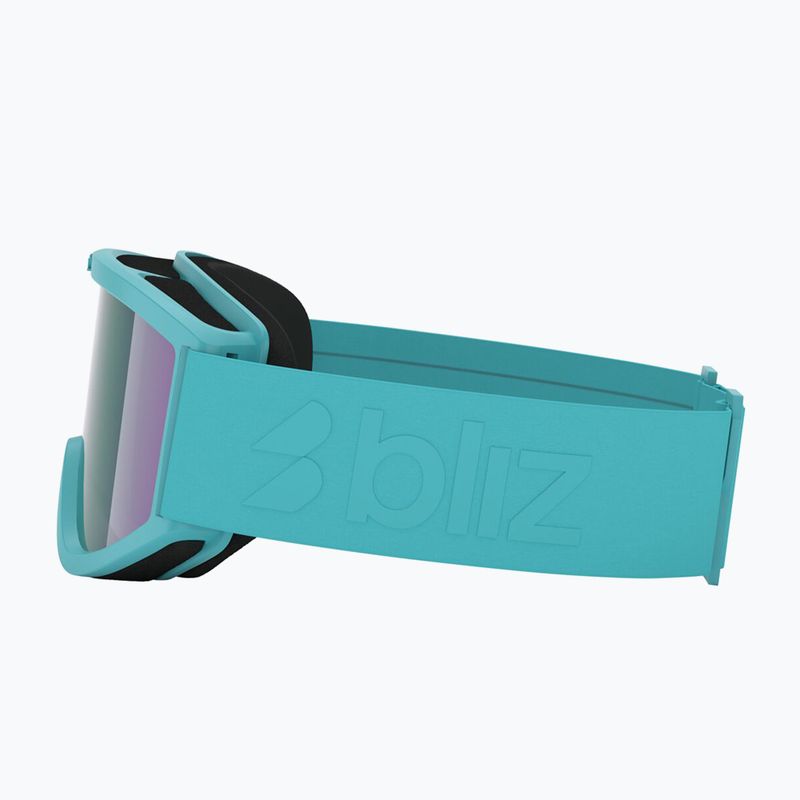 Skibrille Kinder Bliz Pixie Jr matte turquoise/brown/green multi 4