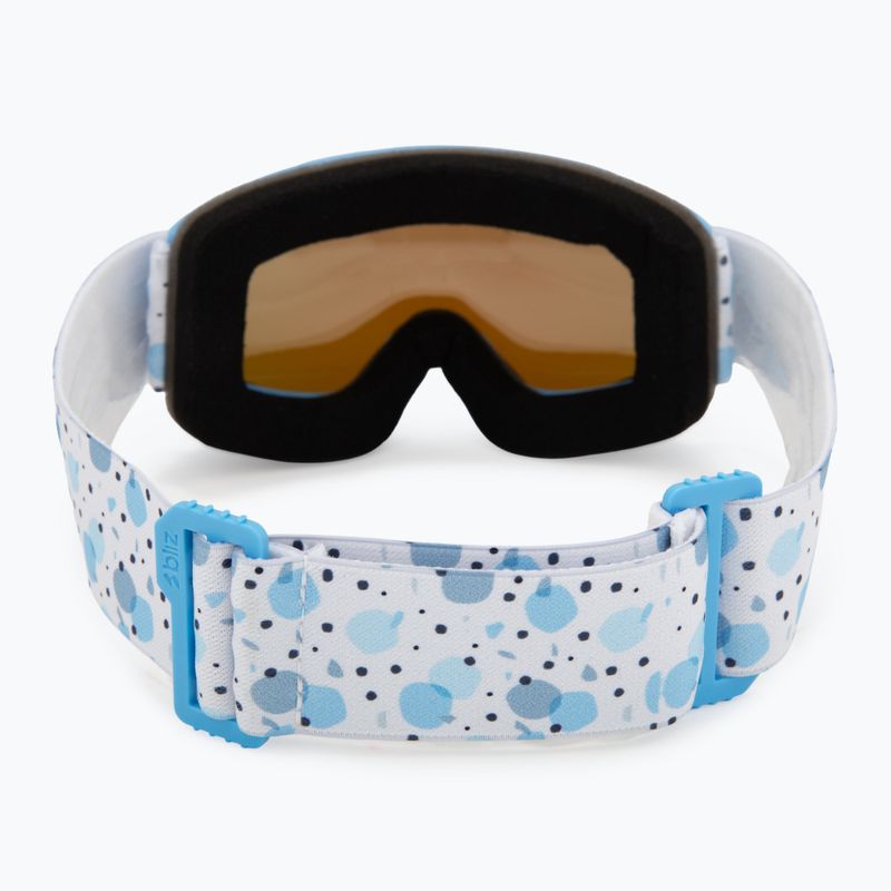 Skibrille Kinder Bliz Pixie Jr matte blue/brown/blue multi 3