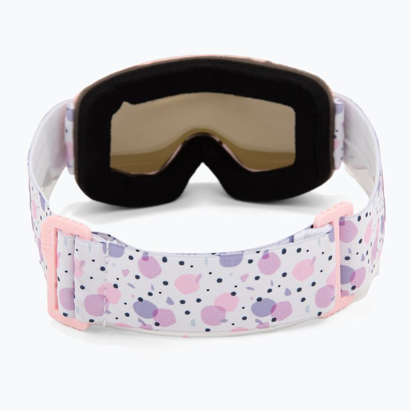 Skibrille Kinder Bliz Pixie Jr matte pink/brown/pink multi 3