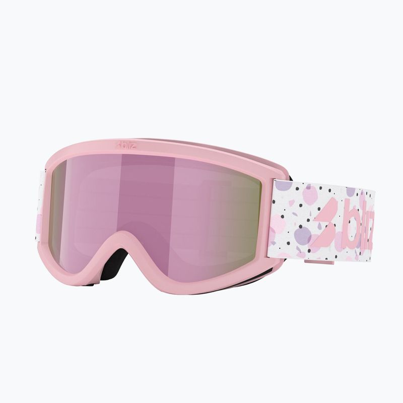 Skibrille Kinder Bliz Pixie Jr matte pink/brown/pink multi 5