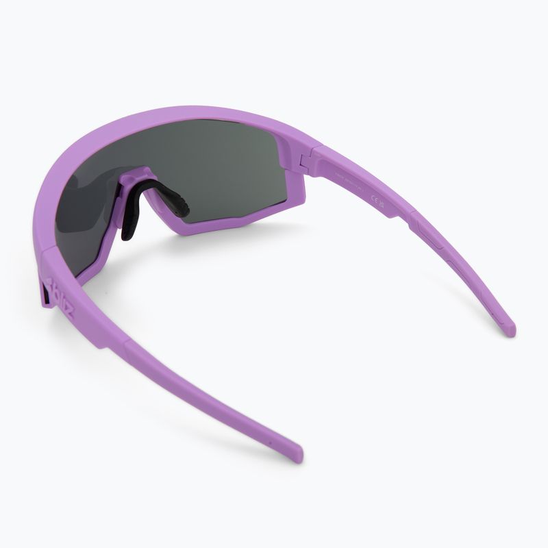 Bliz Vision matte lila/graue lila Spiegel Sonnenbrille 3