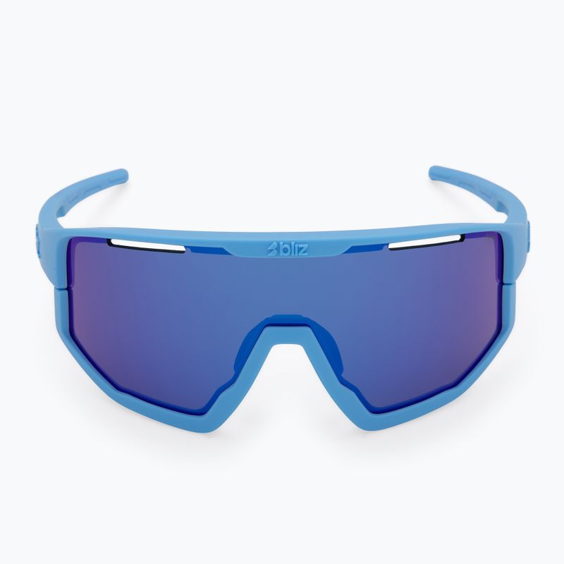 Bliz Fusion Sonnenbrille in mattem Blau/Grau mit blauem Spiegel 4