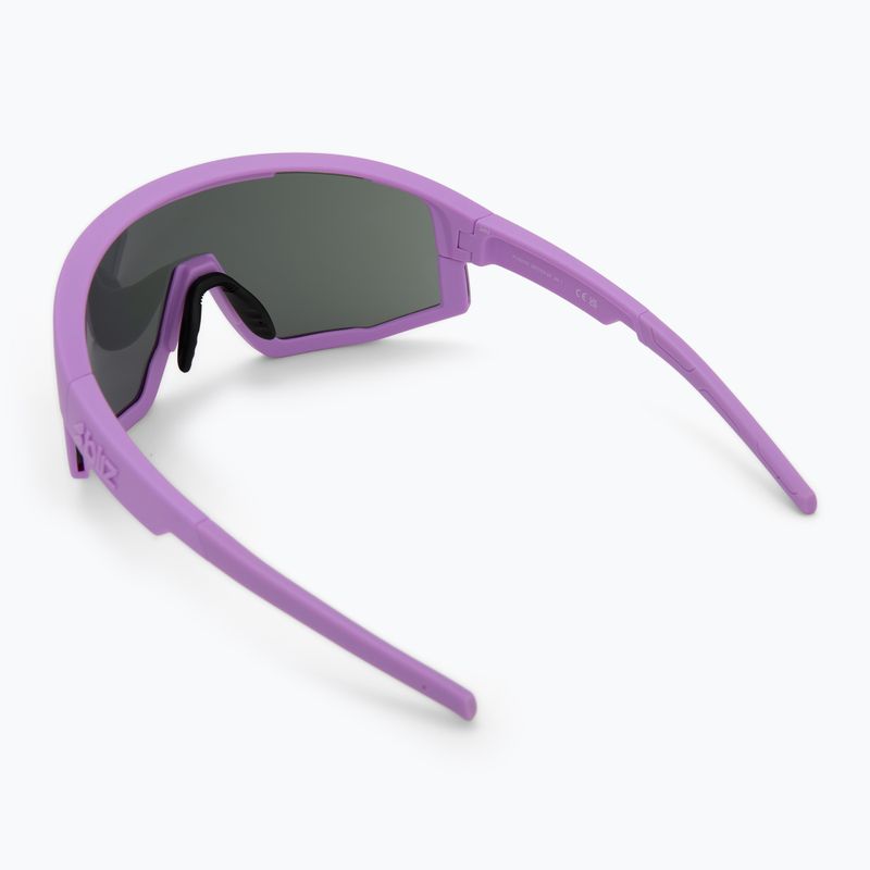 Bliz Fusion matte lila/graue lila Spiegel Sonnenbrille 3