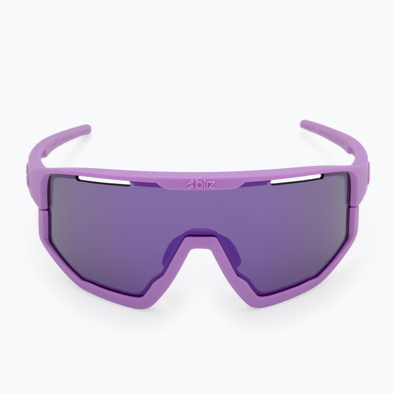 Bliz Fusion matte lila/graue lila Spiegel Sonnenbrille 4