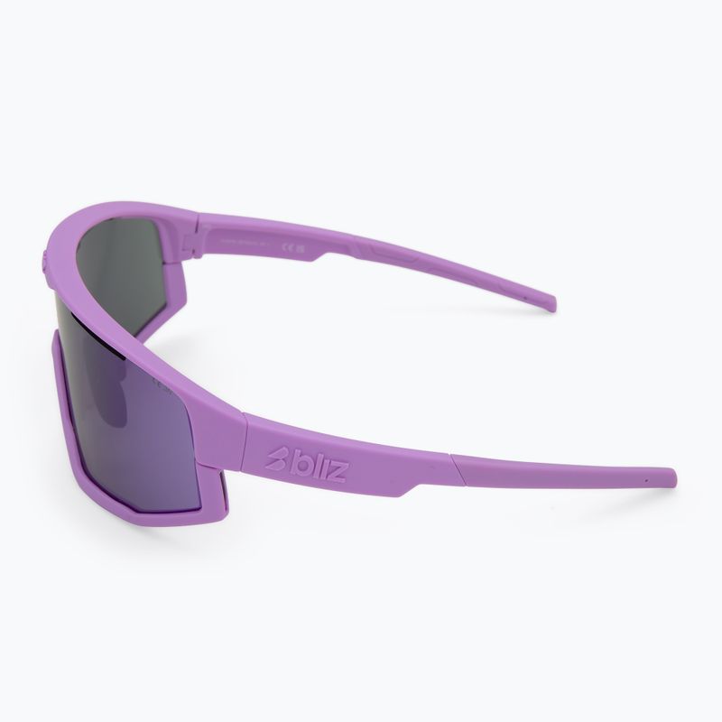 Bliz Fusion matte lila/graue lila Spiegel Sonnenbrille 5