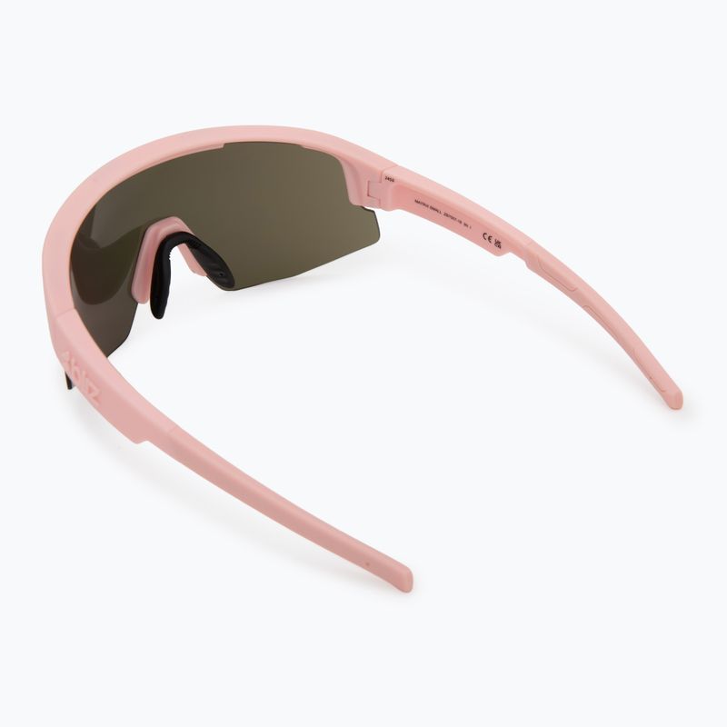 Bliz Hero Kleine matte Puderrosa/Braun-Rosé-Multi-Sonnenbrille 2