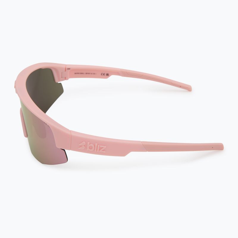 Bliz Hero Kleine matte Puderrosa/Braun-Rosé-Multi-Sonnenbrille 4