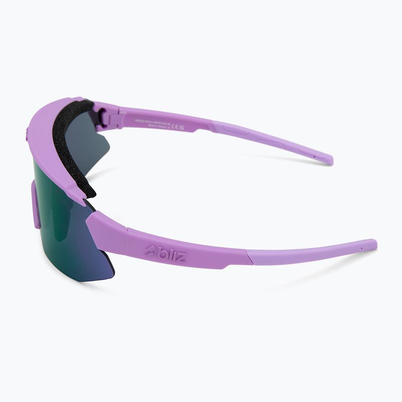 Bliz Breeze Kleine matte lila/graue lila Spiegel/rosa Sonnenbrille 5