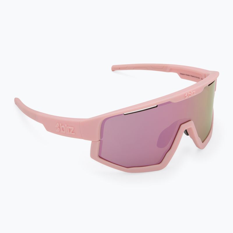Bliz Fusion Kleine matte puderrosa/braune roséfarbene Sonnenbrille 2