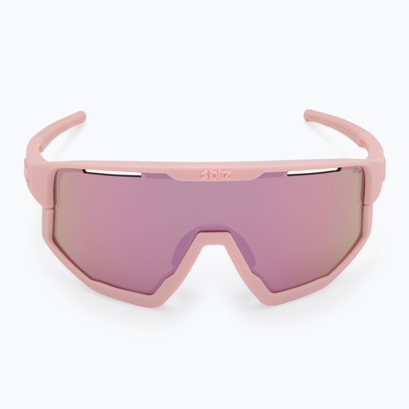 Bliz Fusion Kleine matte puderrosa/braune roséfarbene Sonnenbrille 4