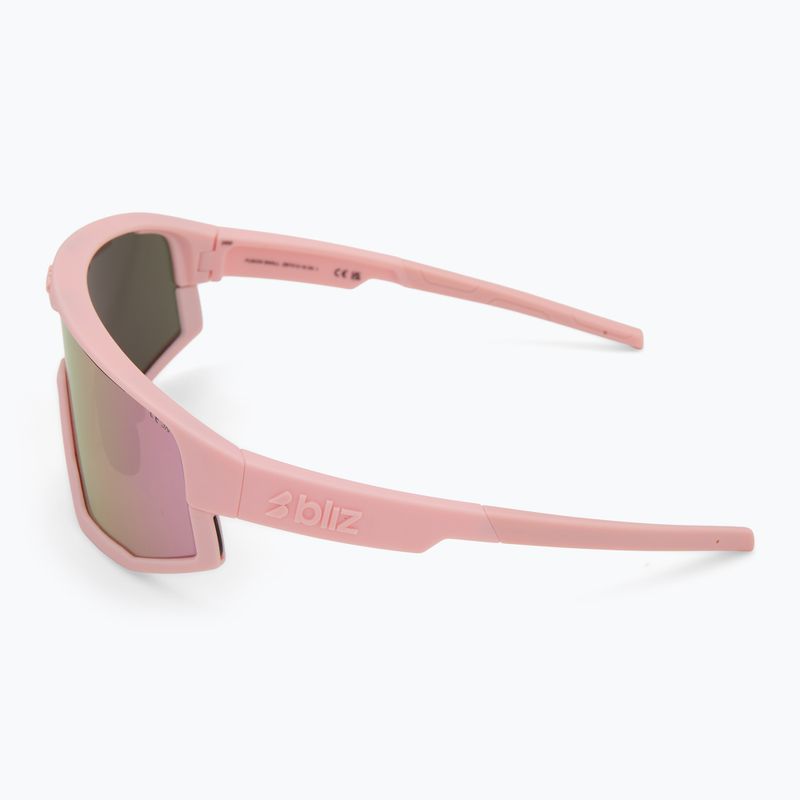 Bliz Fusion Kleine matte puderrosa/braune roséfarbene Sonnenbrille 5