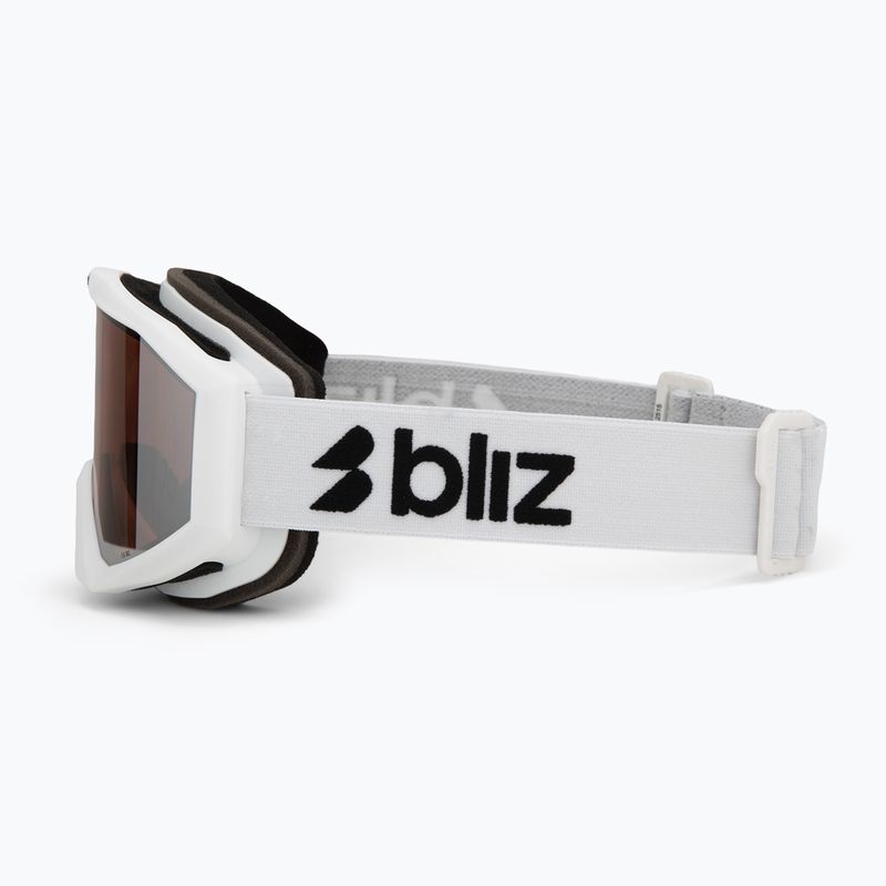 Skibrille Bliz Liner matte white/pink/silver mirror 4