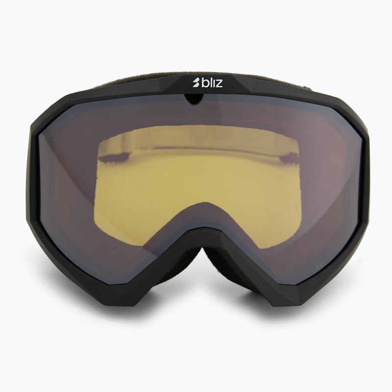 Skibrille Bliz Liner matte black/orange/silver mirror 2