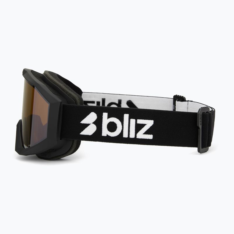 Skibrille Bliz Liner matte black/orange/silver mirror 4