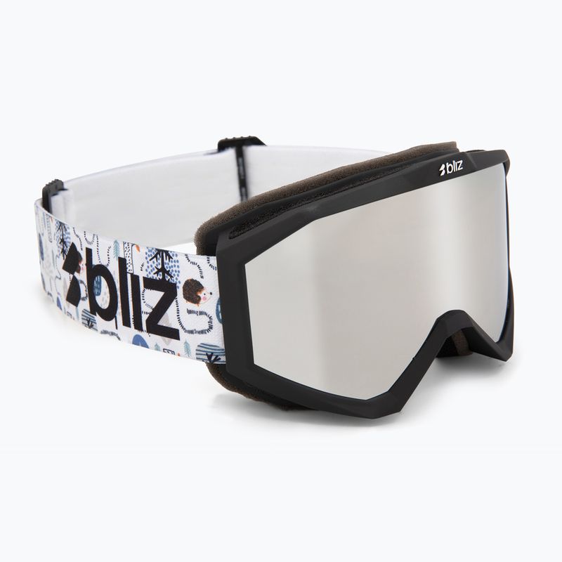 Kinderskibrille Bliz Liner Jr matte black/brown/silver mirror
