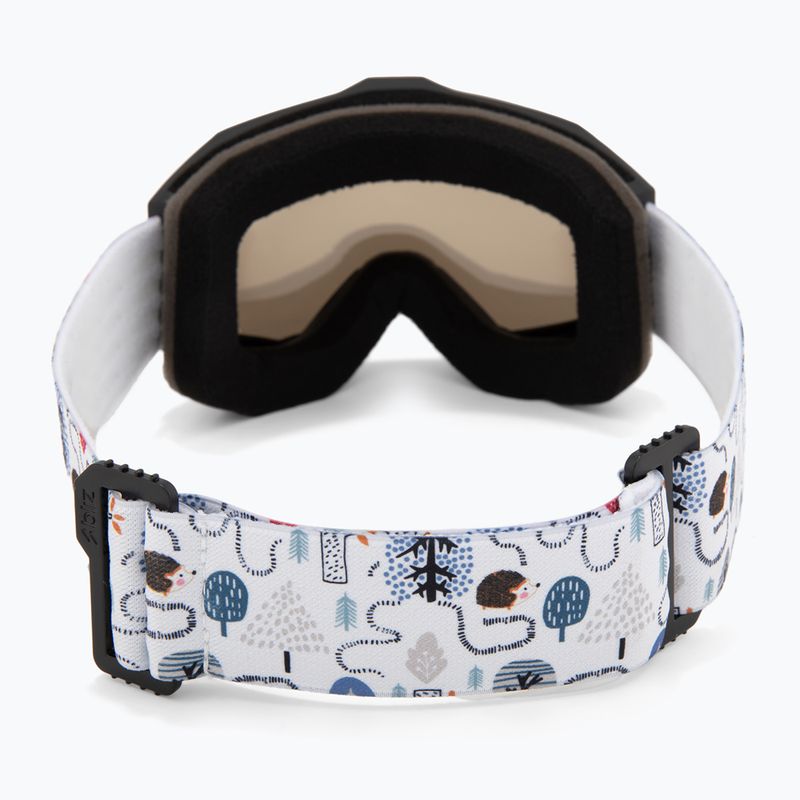 Kinderskibrille Bliz Liner Jr matte black/brown/silver mirror 3