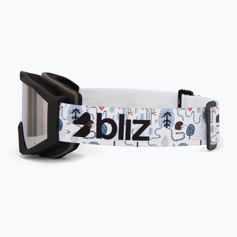 Kinderskibrille Bliz Liner Jr matte black/brown/silver mirror 4