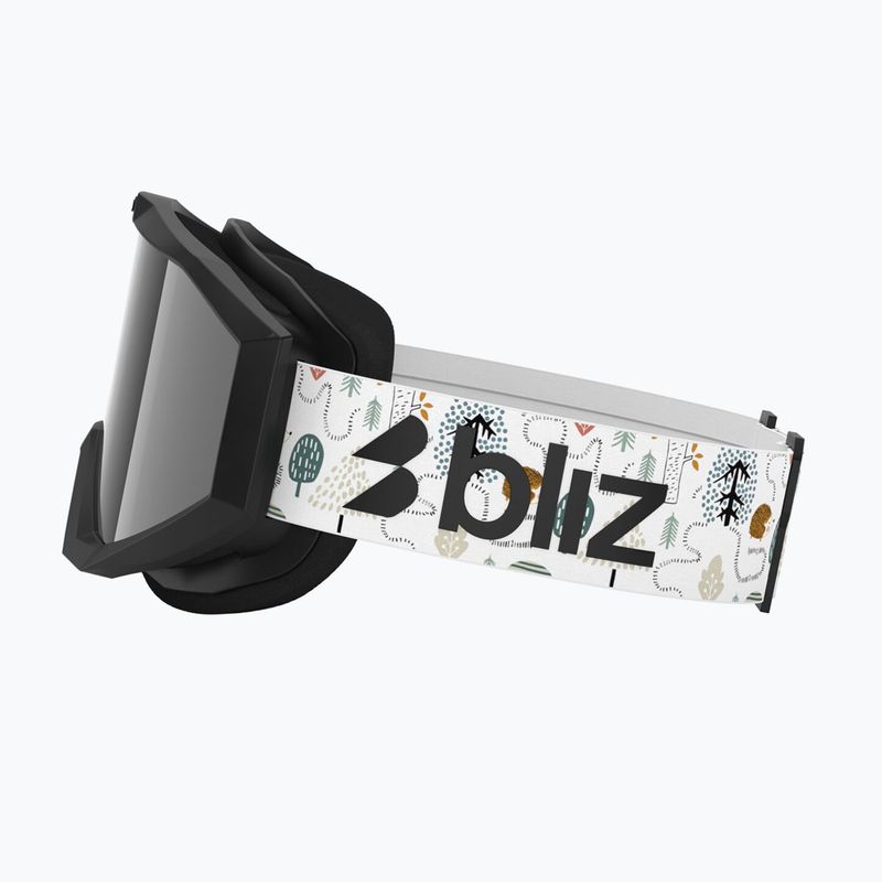 Kinderskibrille Bliz Liner Jr matte black/brown/silver mirror 8