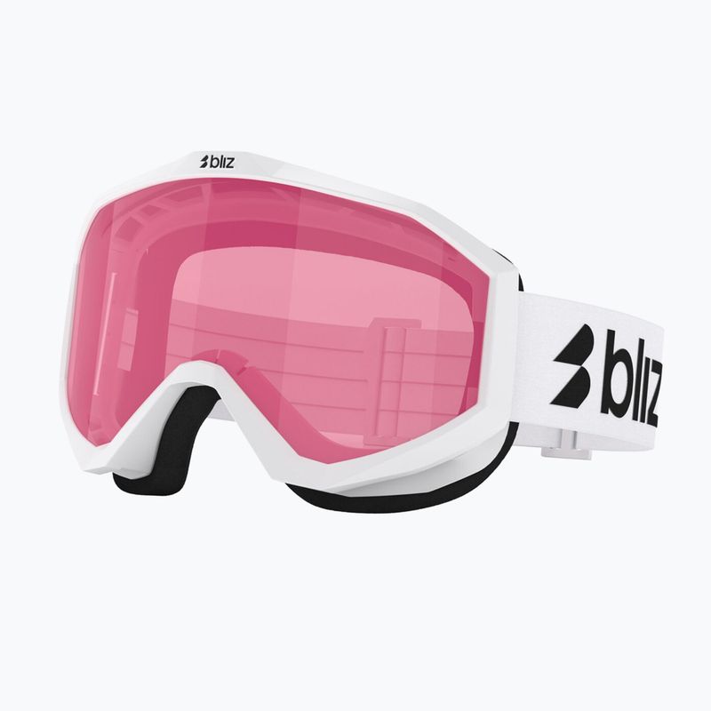 Kinderskibrille Bliz Liner Jr matte white/pink 5