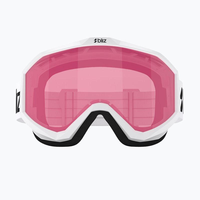 Kinderskibrille Bliz Liner Jr matte white/pink 6