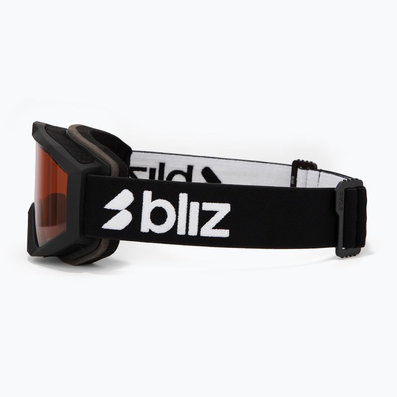 Kinder-Skibrille Bliz Liner Jr matte black/orange 4