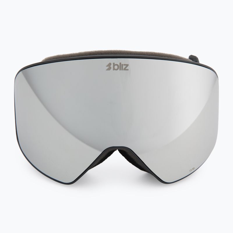 Skibrille Bliz Flow matte black/smoke/silver mirror 2