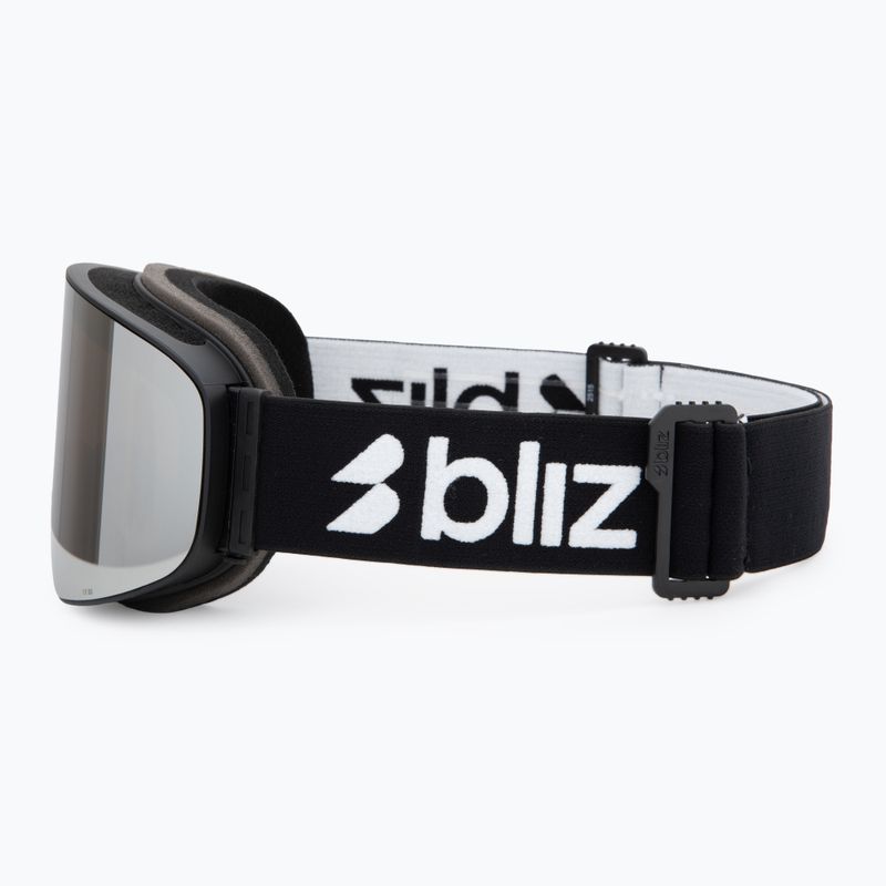 Skibrille Bliz Flow matte black/smoke/silver mirror 4