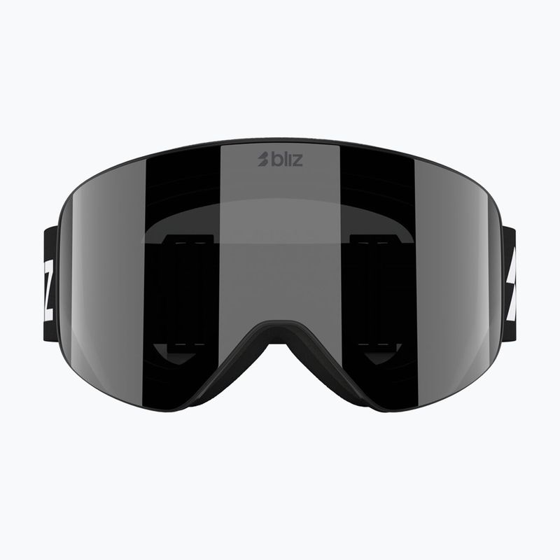 Skibrille Bliz Flow matte black/smoke/silver mirror 7