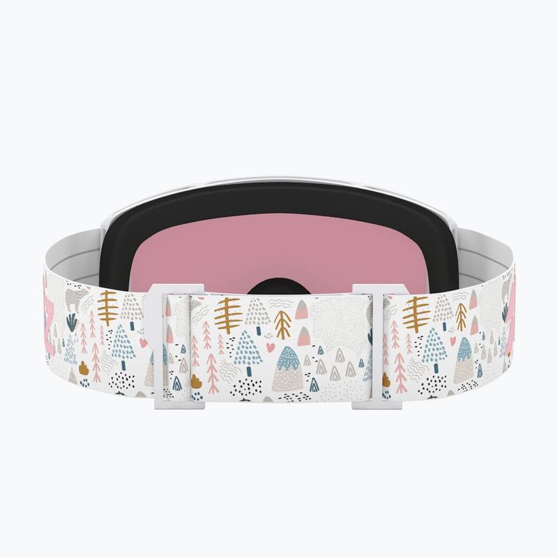 Skibrille Kinder Bliz Pixie Jr matte white/pink 3