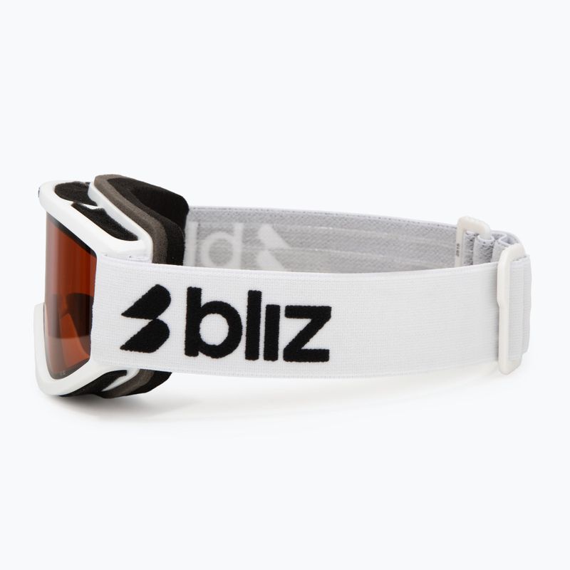 Skibrille Kinder Bliz Pixie Jr matte white/orange 4