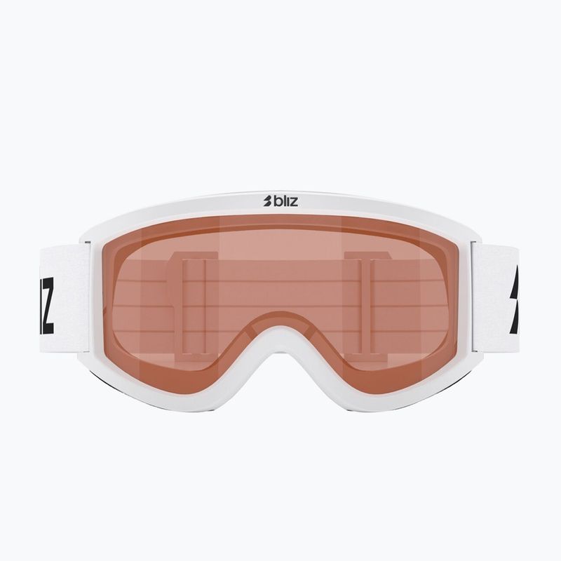 Skibrille Kinder Bliz Pixie Jr matte white/orange 2