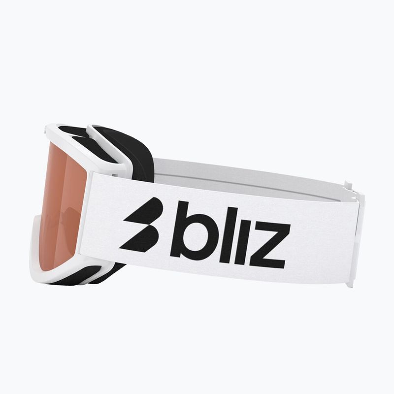 Skibrille Kinder Bliz Pixie Jr matte white/orange 4