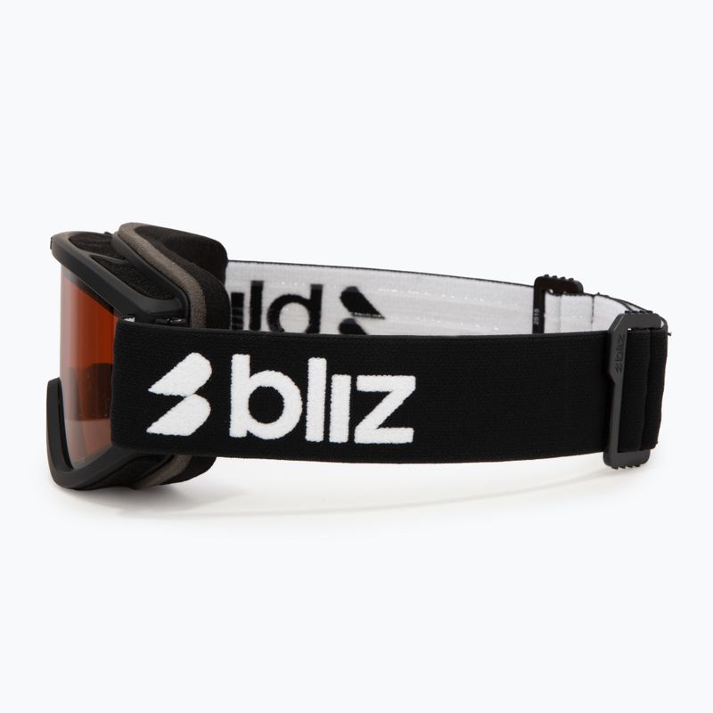 Skibrille Kinder Bliz Pixie Jr matte black/orange 4