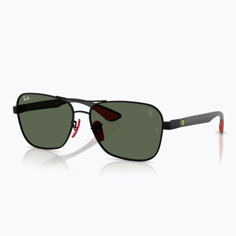 Sonnenbrille Ray-Ban Rb8336M Scuderia matt black/dark green 4