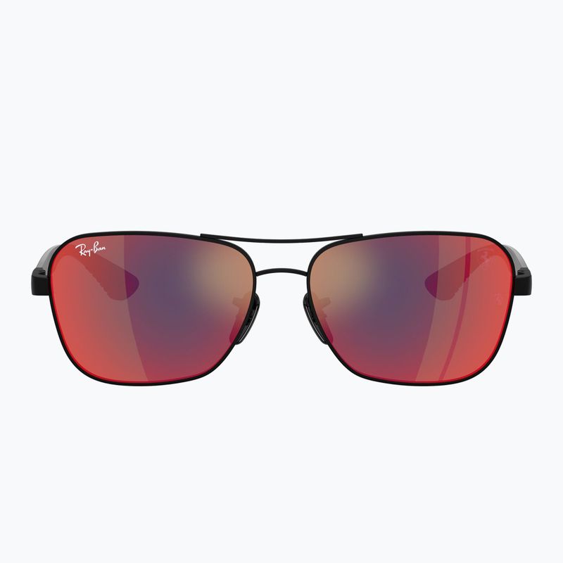 Sonnenbrille Ray-Ban Rb8336M Scuderia matt black/dark grey mirror blue/red 2