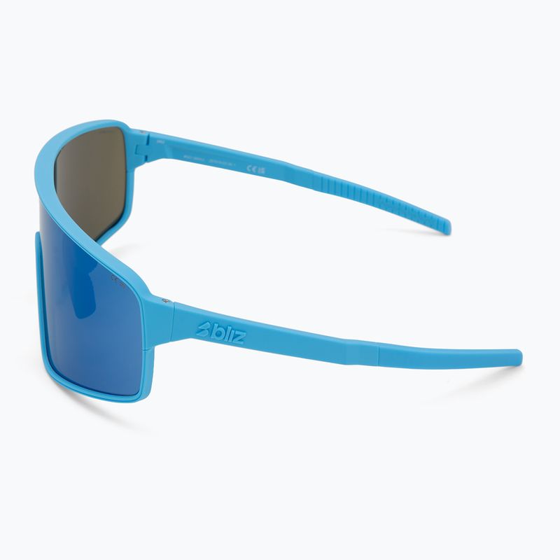 Bliz P001S matte blau/graue Sonnenbrille mit blauem Spiegel 4